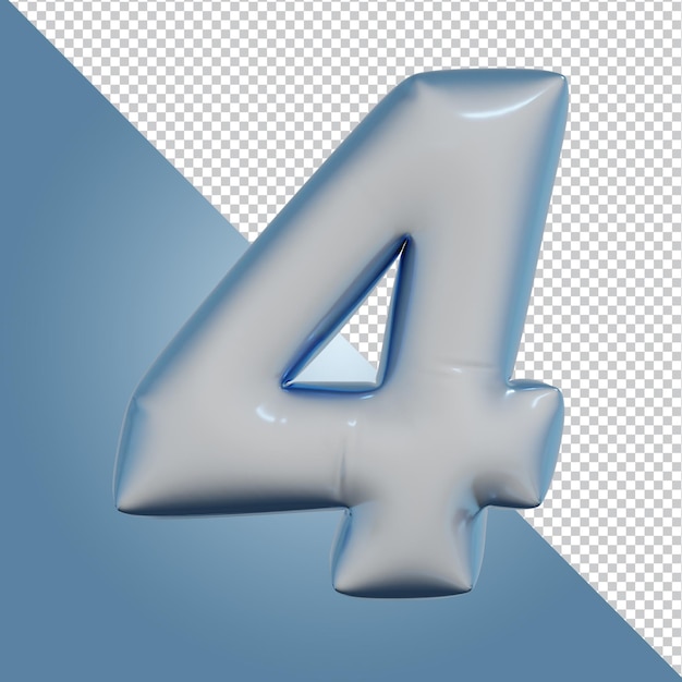 3D-Rendering von Buchstaben isoliert