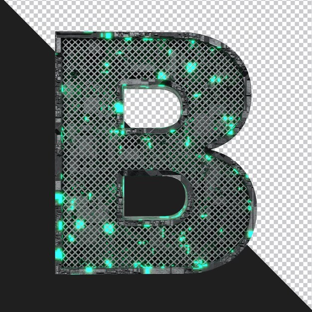 3D-Rendering von Buchstaben isoliert
