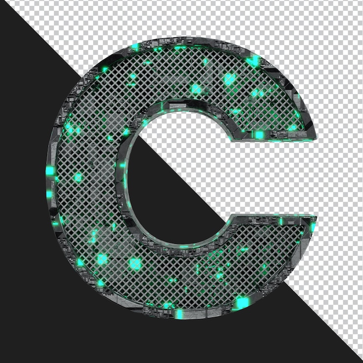 PSD 3d-rendering von buchstaben isoliert