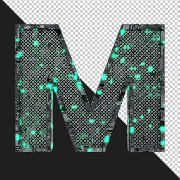 3D-Rendering von Buchstaben isoliert