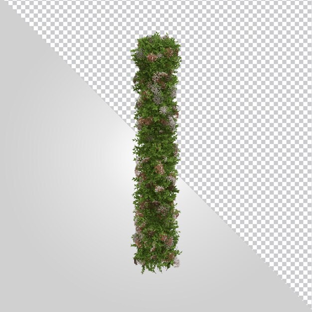 3D-Rendering von Buchstaben isoliert