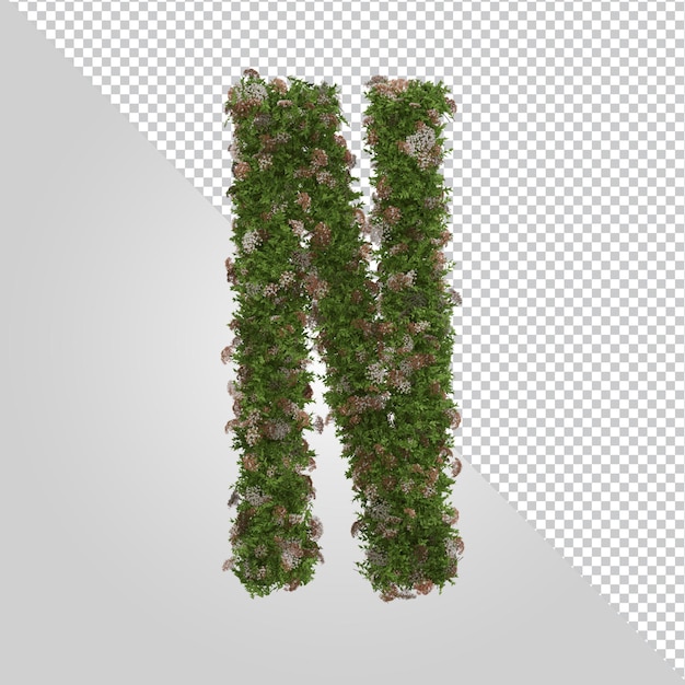 3D-Rendering von Buchstaben isoliert