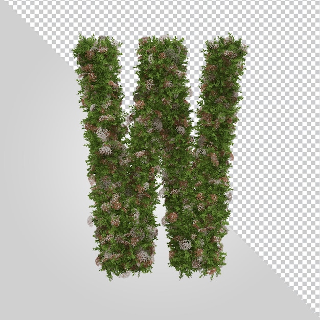 3D-Rendering von Buchstaben isoliert