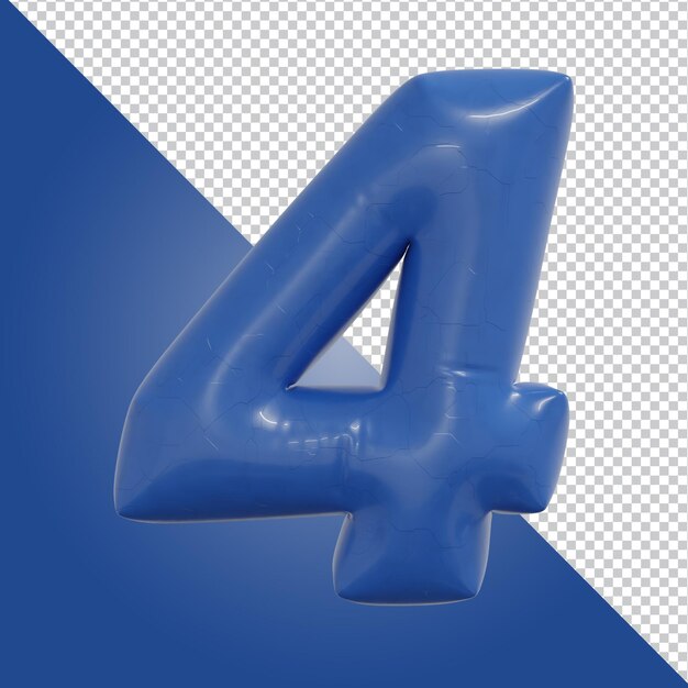 3D-Rendering von Buchstaben isoliert