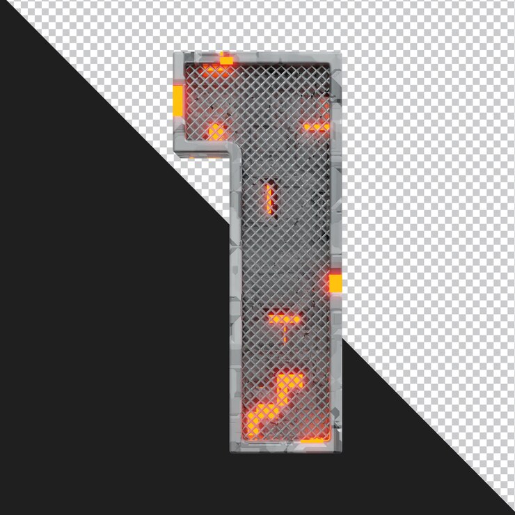 PSD 3d-rendering von buchstaben isoliert