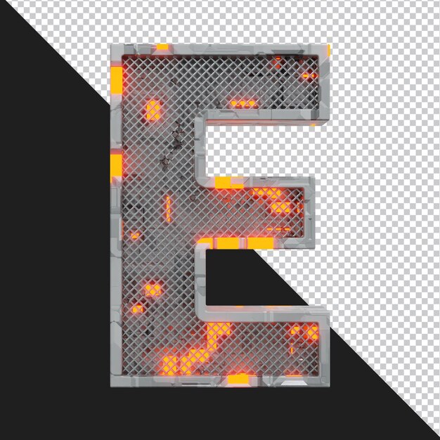 3D-Rendering von Buchstaben isoliert