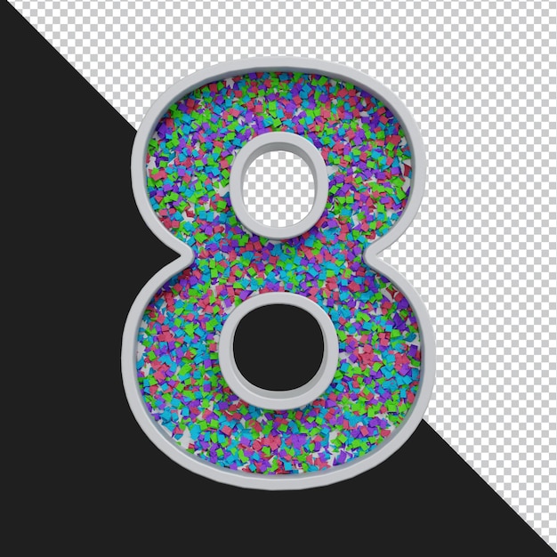 3D-Rendering von Buchstaben isoliert
