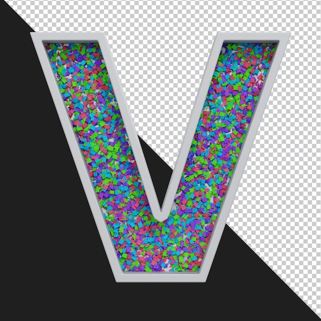 3D-Rendering von Buchstaben isoliert