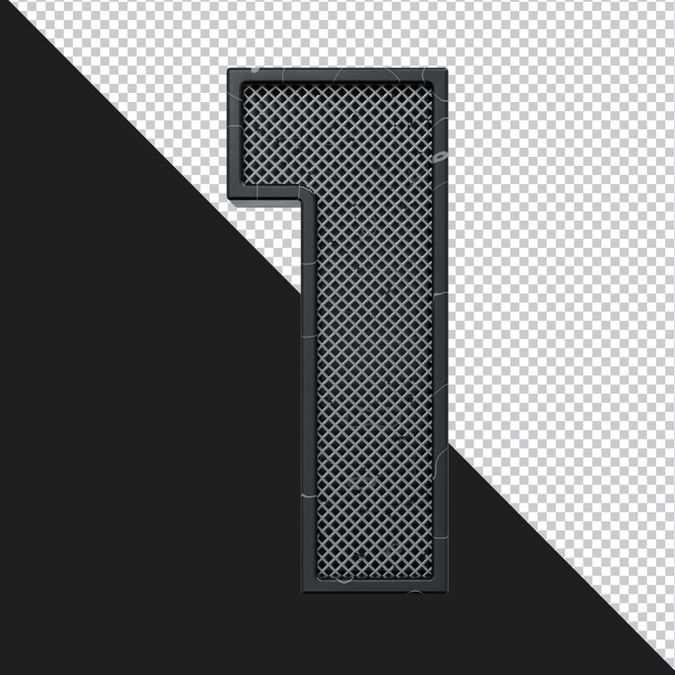 PSD 3d-rendering von buchstaben isoliert