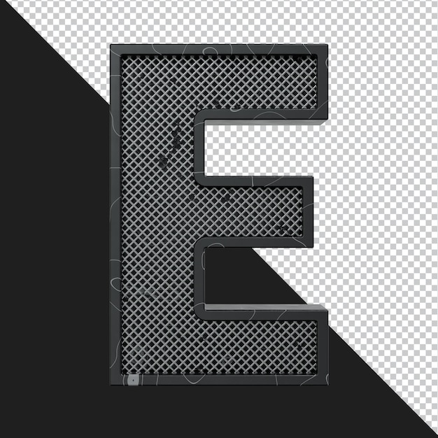 3D-Rendering von Buchstaben isoliert
