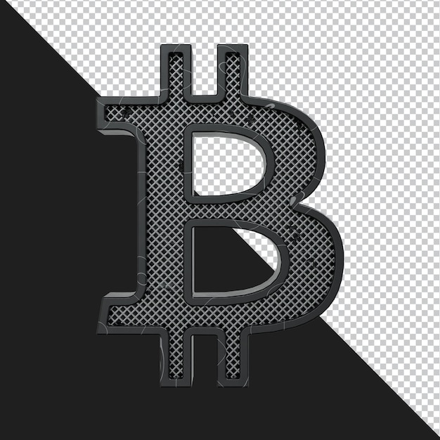 3D-Rendering von Buchstaben isoliert