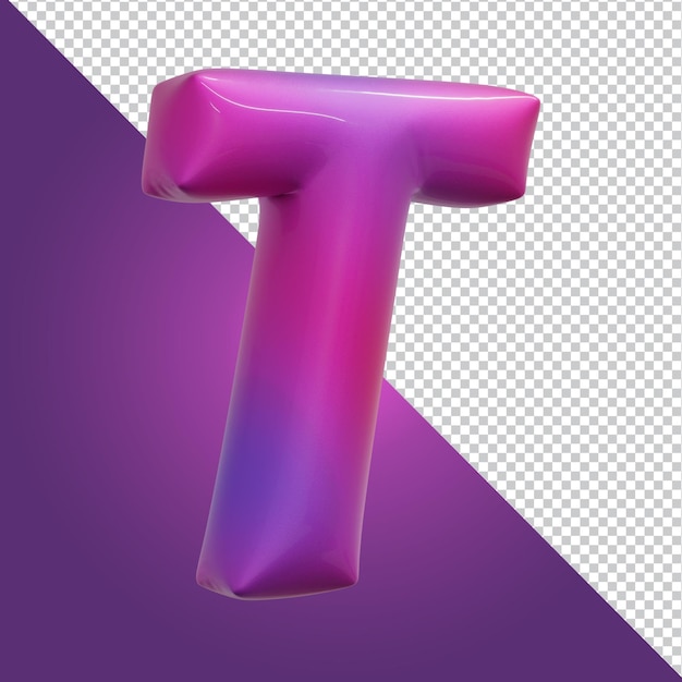 3D-Rendering von Buchstaben isoliert