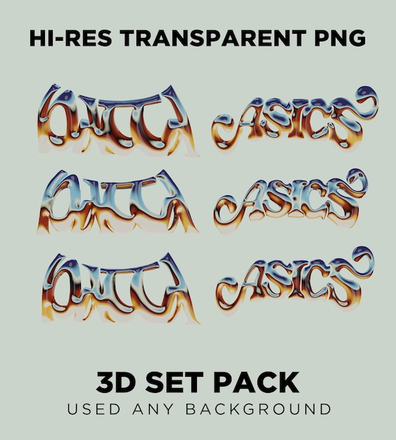 3D-Rendering von Buchstaben-Pack-Poster-Vektoren