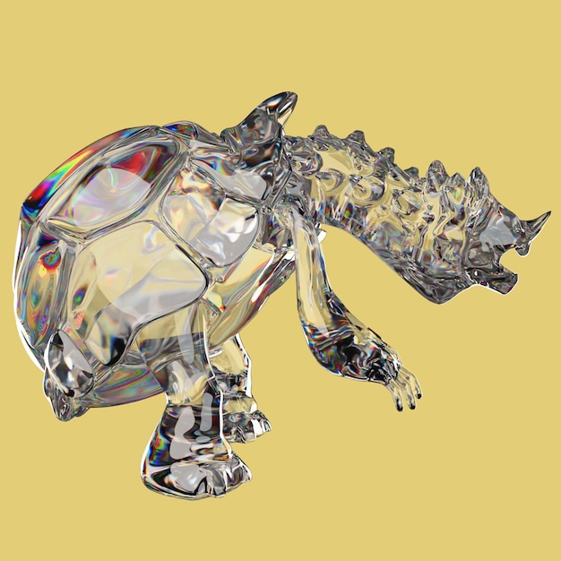 3D-Rendering von Designobjekt und -form
