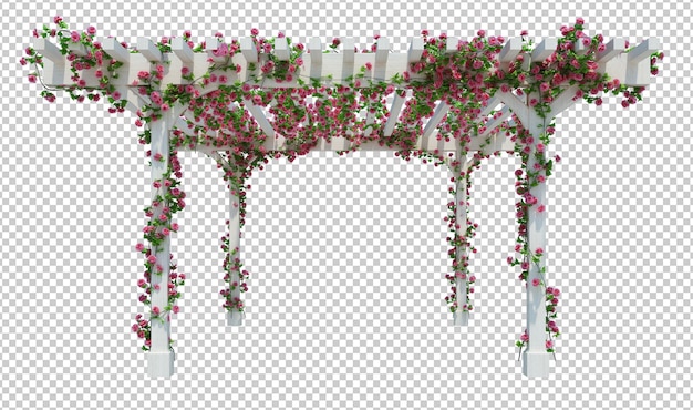 3d Rendering von Efeupflanzen isoliert
