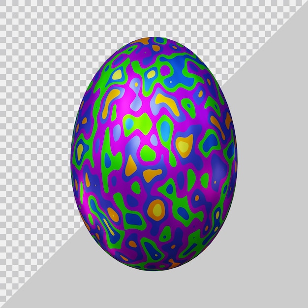 PSD 3d-rendering von ei mit modernem stil