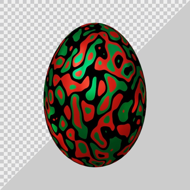 3D-Rendering von Ei mit modernem Stil