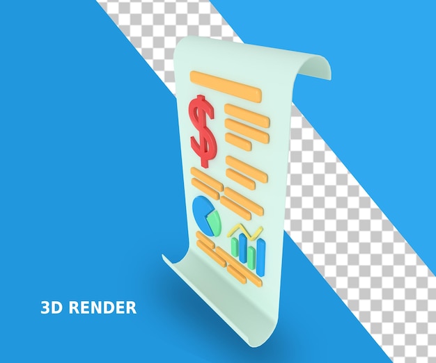 3d-rendering von finanzberichten für unternehmen