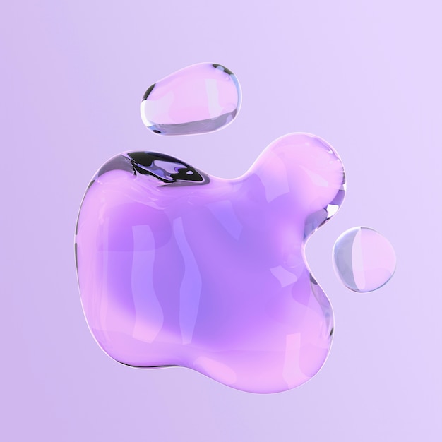 3D-Rendering von flüssigen Formen