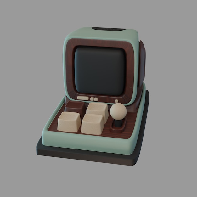 3D-Rendering von Formen mit Retro-Computer