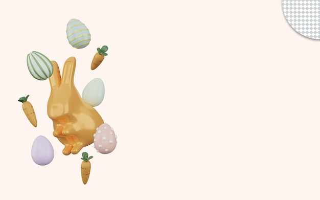 3D-Rendering von Frohe Ostern