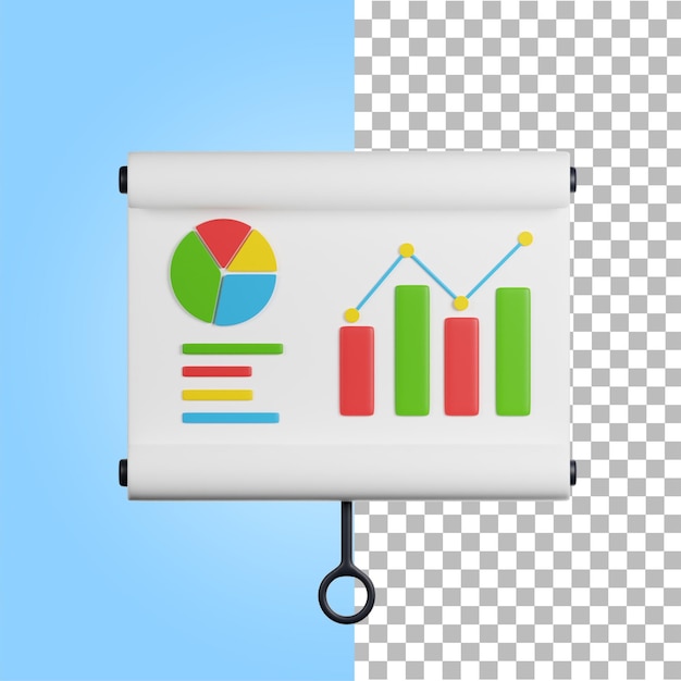 3D-Rendering von Kreisdiagrammanalysen
