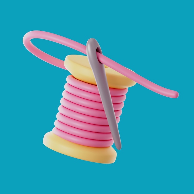 3D-Rendering von Mode-Design-Ikonen