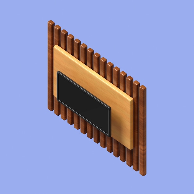 3D-Rendering von Möbelsymbolen