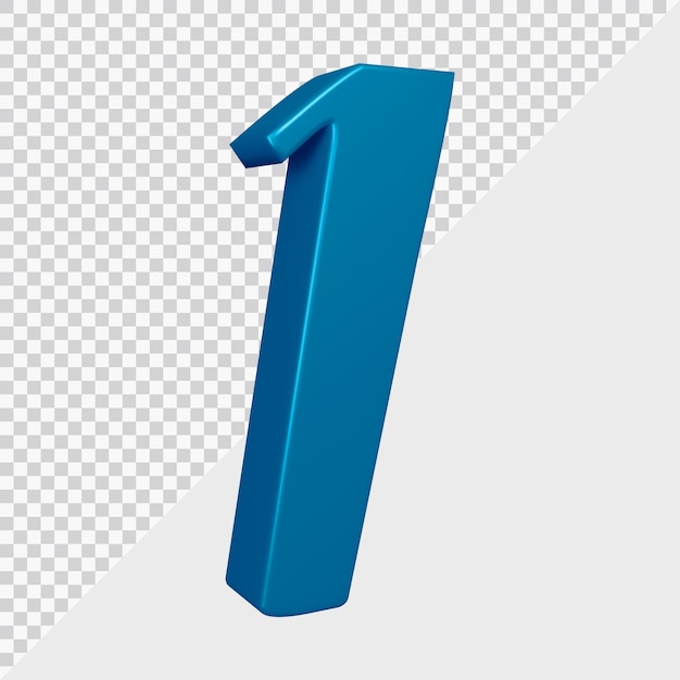 3D-Rendering von Nummer 1