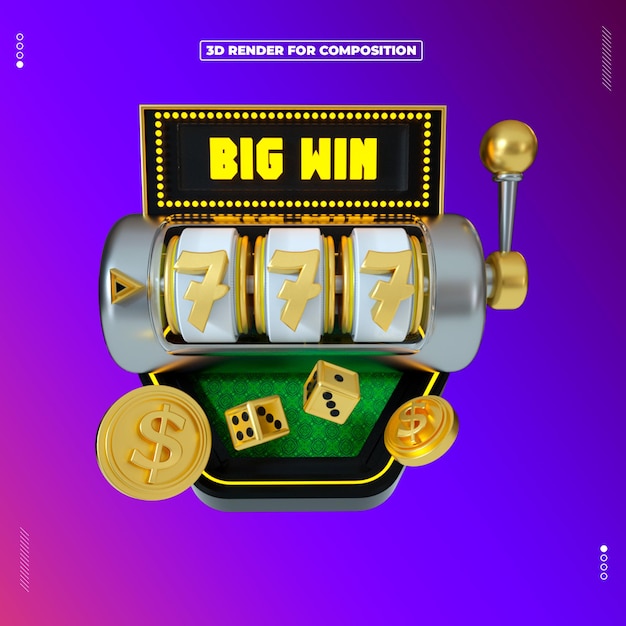 3D-Rendering von Objekten im Casino-Roulette