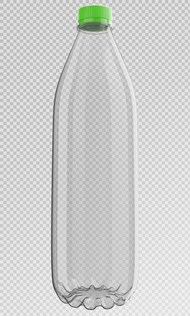 3d-Rendering von Plastikflaschen isoliert