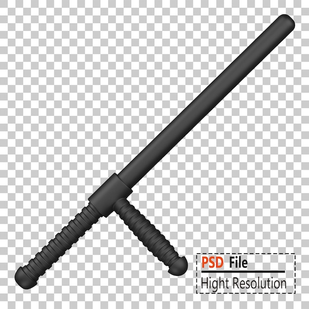 3D-Rendering von Police Baton-Illustration