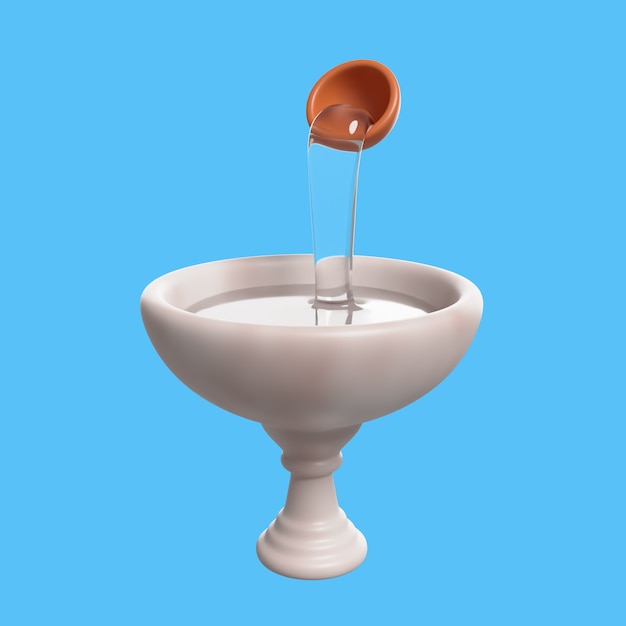 3D-Rendering von religiösen Ikonen