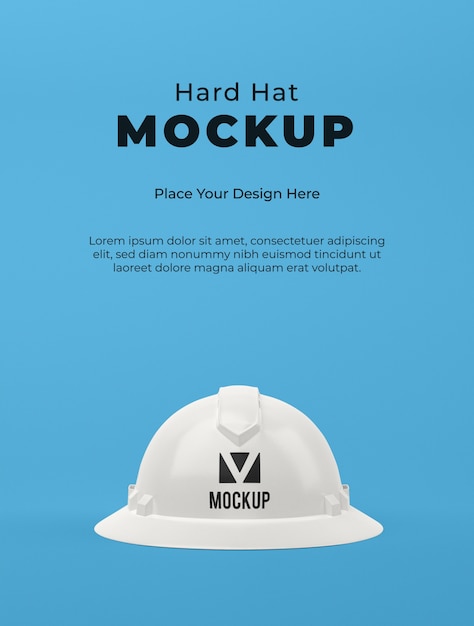3D-Rendering von Schutzhelm-Mokcup