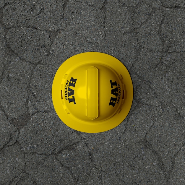 3D-Rendering von Schutzhelm-Mokcup
