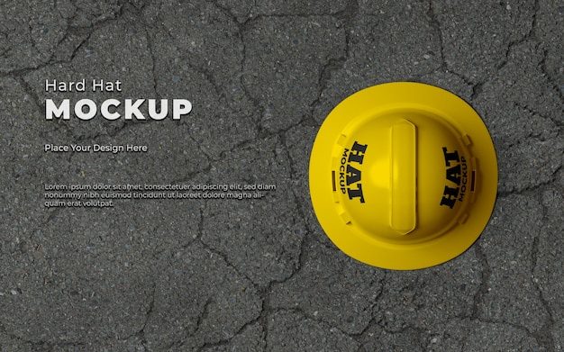 3D-Rendering von Schutzhelm-Mokcup