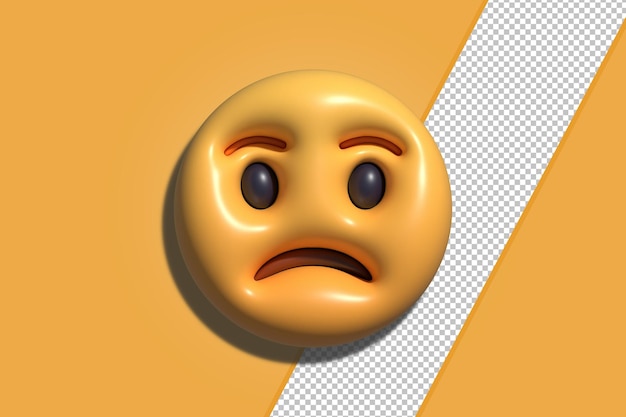 3D-Rendering von Social Media Emoji