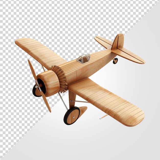 PSD 3d-rendering von spielzeugflugzeugen auf durchsichtigem hintergrund