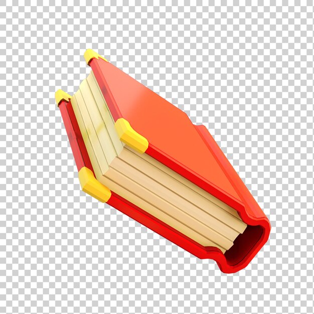 3d-rendering von stilisierten büchern