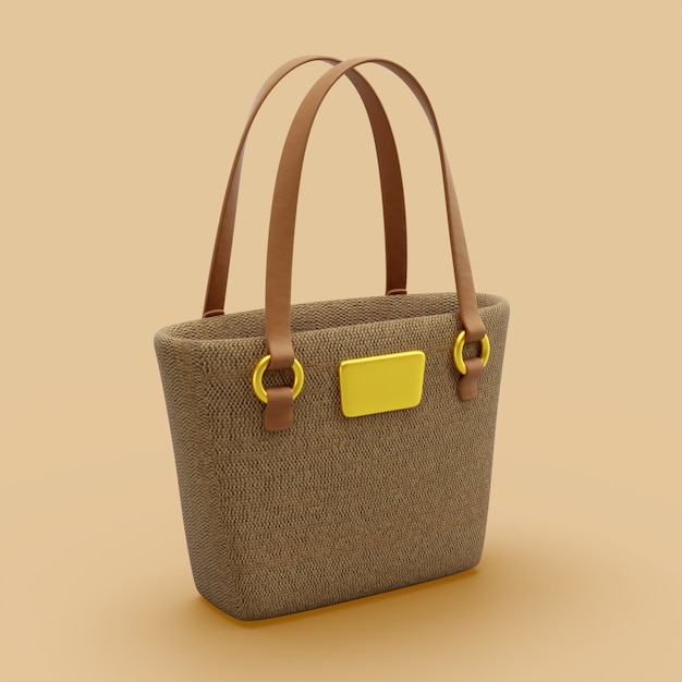 3D-Rendering von Taschenzubehör