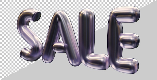 3D-Rendering von Verkaufstext mit modernem Stil