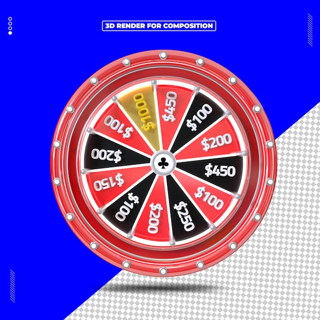 3D-Rendering von Wheel of Fortune