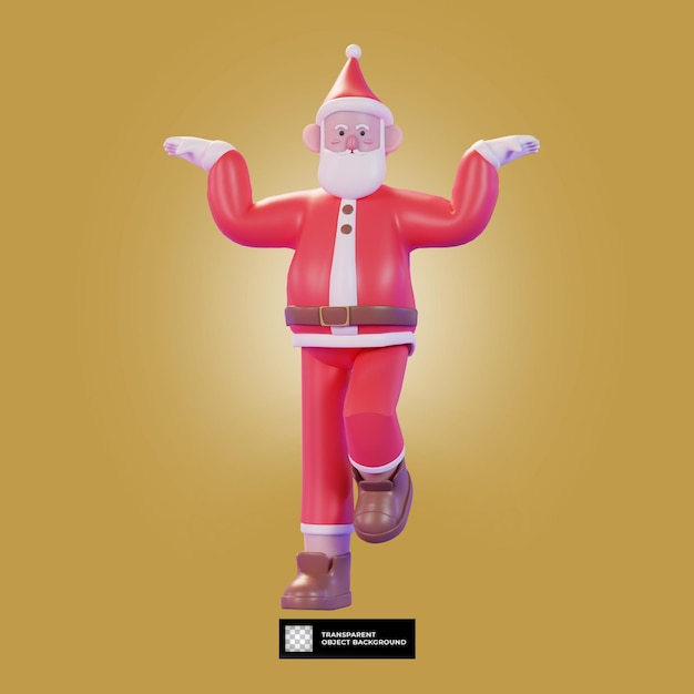 3d-rendering weihnachtsmann