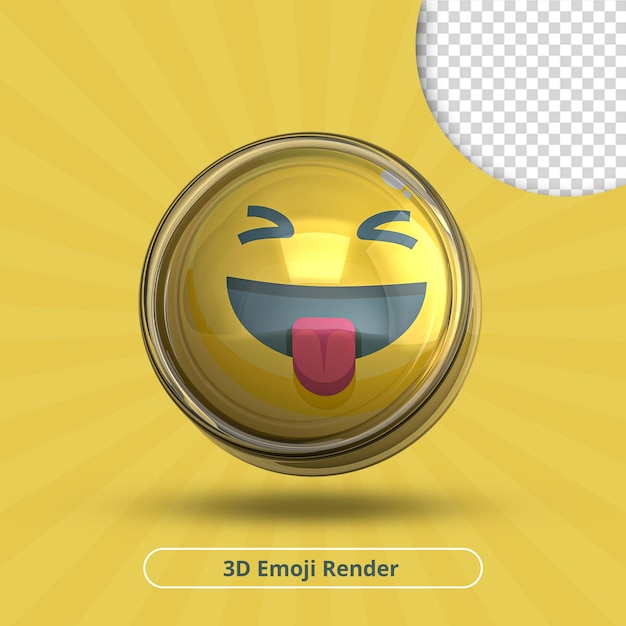 3d-rendering whatsapp weint emoji-reaktionssymbol