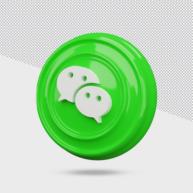 3D-Rendering Wir chatten mit Icon-Design