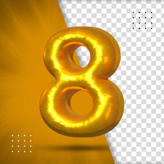 3D-Rendering-Zahlen Party Geburtstag feiern Jubiläum und Hochzeit Rote Schrift Realistisches Design