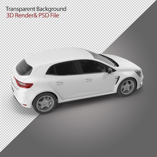 3d renderização de carro esportivo branco 3 dimensões design de carro