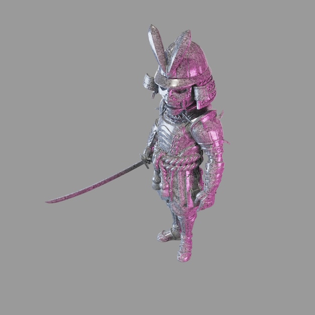 3d renderização de forma transparente com objeto