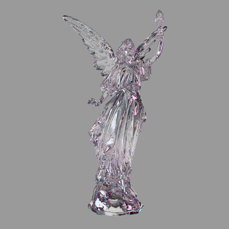 PSD 3d renderização de forma transparente com objeto