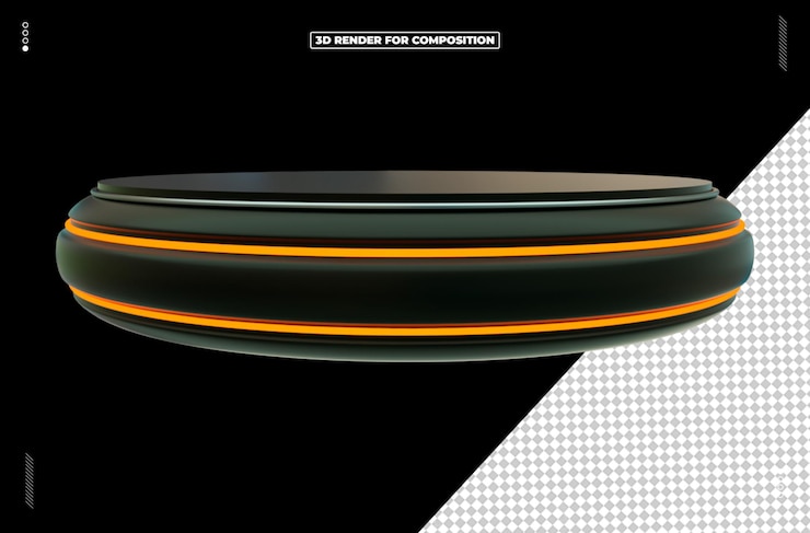PSD 3d renderização de ícones de palco de mídia social